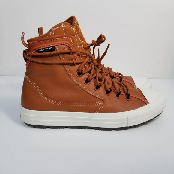 Converse Size 9 Men Chuck Taylor All Star Utility Hi Amber Brown Shoe 168862C - Picture 1 of 9